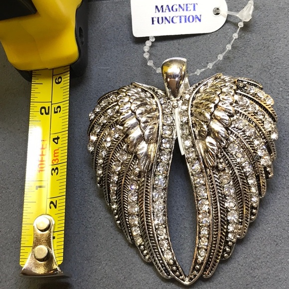 Jewelry - ANGEL WINGS Pendant silver/Black tone